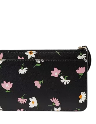 Kate Spade New York Lucy Floral Waltz Medium L-zip Wristlet