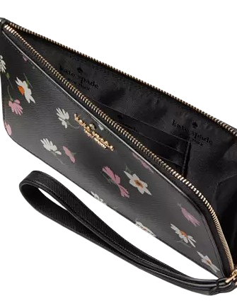 Kate Spade New York Lucy Floral Waltz Medium L-zip Wristlet