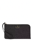 Kate Spade New York Lucy Glitter Medium L-Zip Wristlet