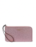 Kate Spade New York Lucy Glitter Medium L-Zip Wristlet