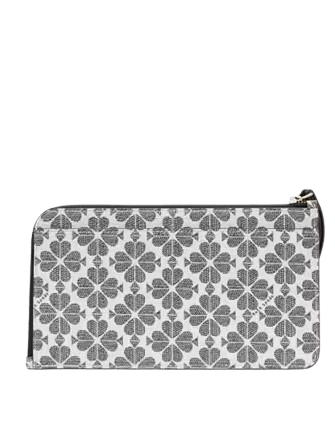 Kate Spade New York Lucy Spade Flower Medium L-zip Wristlet