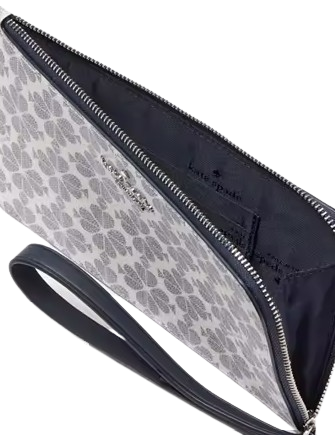 Kate Spade New York Lucy Spade Flower Medium L-zip Wristlet