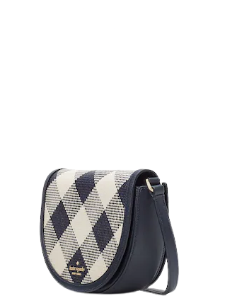 Kate Spade New York Luna Gingham Crescent Crossbody