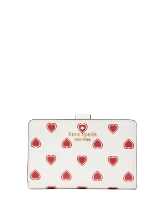 Kate Spade New York Madison Heartfelt Geo Boxed Medium Compact Bifold Wallet