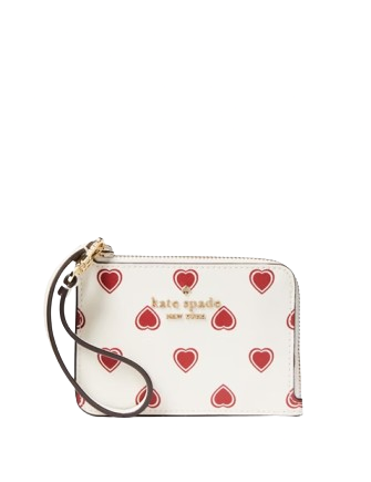 Kate Spade New York Madison Heartfelt Geo Boxed Small Card Holder Wristlet