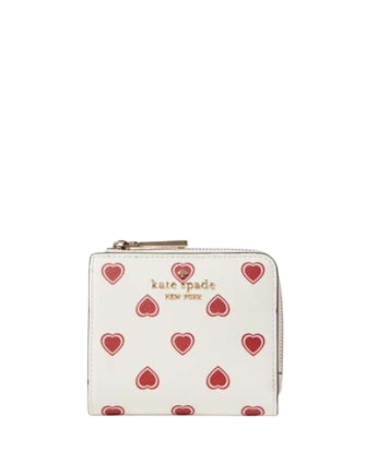 Kate Spade New York Madison Heartfelt Geo Boxed Small L-zip Bifold Wallet