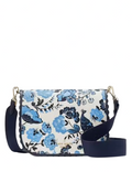 Kate Spade New York Madison Peacock Floral Printed Saddle Bag