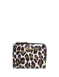Kate Spade New York Madison Spotted Leopard Small L-Zip Wallet