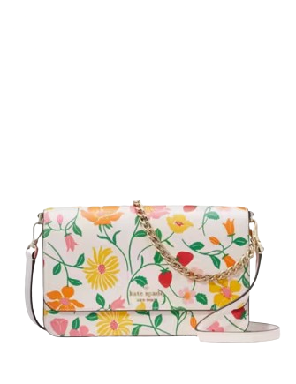 Kate Spade New York Madison Strawberry Garden Printed Flap Convertible Crossbody