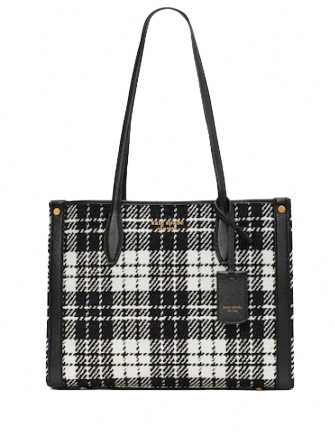 Kate Spade New York Market Posh Plaid Jacquard Medium Tote