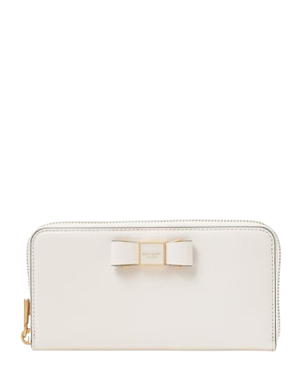 Kate Spade New York Morgan Bow Embellished Zip-around Continental Wallet