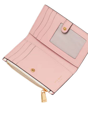 Kate Spade New York Morgan Fancy Hearts Small Slim Bifold Wallet