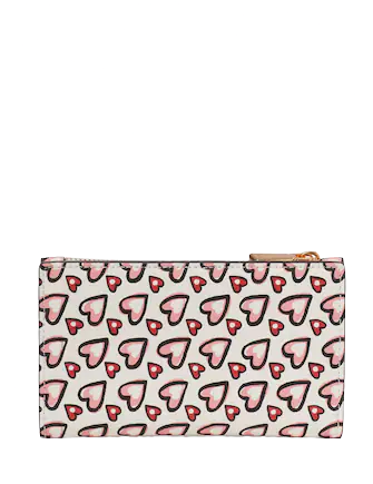 Kate Spade New York Morgan Fancy Hearts Small Slim Bifold Wallet