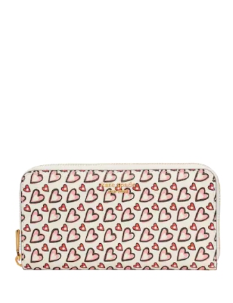 Kate Spade New York Morgan Fancy Hearts Zip-around Continental Wallet