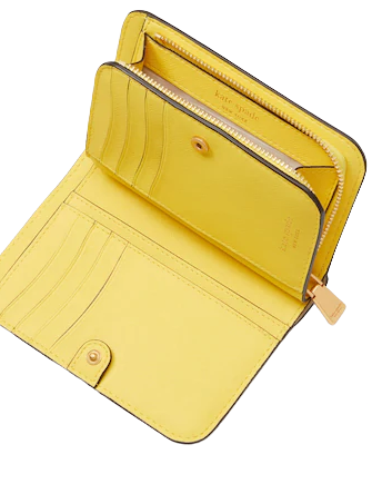 Kate Spade New York Morgan Lemon Toss Embossed Compact Wallet