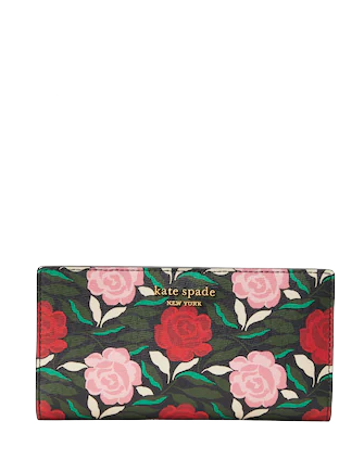 Kate Spade New York Morgan Rose Garden Slim Bifold Wallet