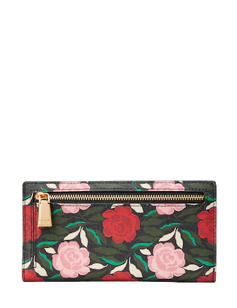 Kate Spade New York Morgan Rose Garden Slim Bifold Wallet