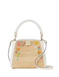 Kate Spade New York Phoebe Embroidered Straw Top Handle Satchel