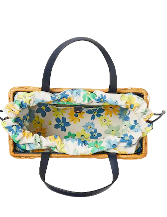 Kate Spade New York Sam Floral Medley Wicker Medium Satchel