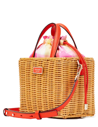 Kate Spade New York Sam Wicker Madras Mini Satchel