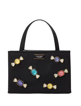 Kate Spade New York Sam Icon Candy Gem Embellished Nylon Small Tote