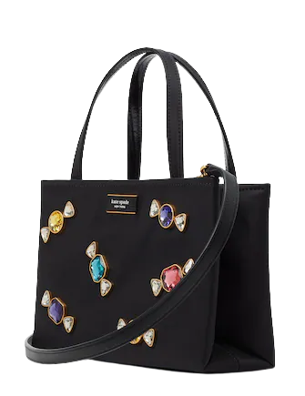 Kate Spade New York Sam Icon Candy Gem Embellished Nylon Small Tote