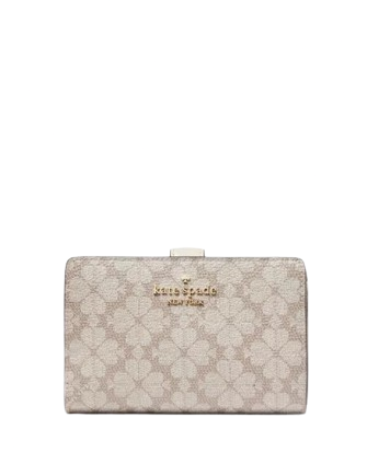 Kate Spade New York Signature Spade Flower Medium Compact Bifold Wallet