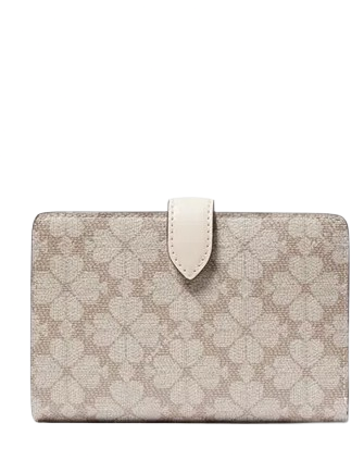 Kate Spade New York Signature Spade Flower Medium Compact Bifold Wallet