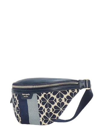 Kate Spade New York Spade Flower Jacquard Stripe Medium Belt Bag