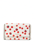 Kate Spade New York Spencer Tomato Dot Embellished Flap Chain Wallet