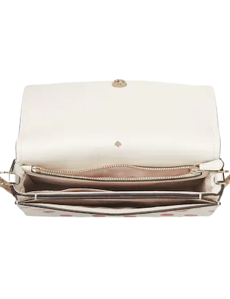 Kate Spade New York Spencer Tomato Dot Embellished Flap Chain Wallet