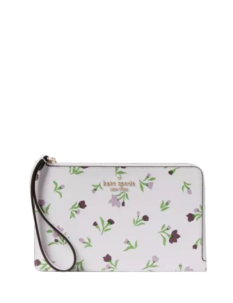 Kate Spade New York Staci Graceful Floral Ditsy Medium L Zip Wristlet