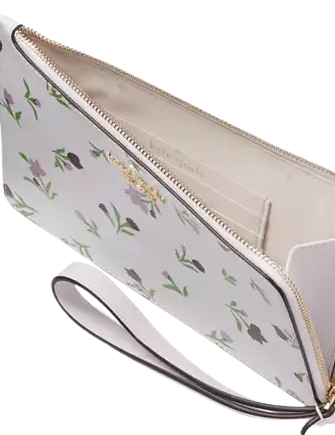 Kate Spade New York Staci Graceful Floral Ditsy Medium L Zip Wristlet