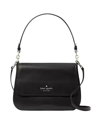 Kate Spade New York Staci Saffiano Leather Flap Shoulder Bag