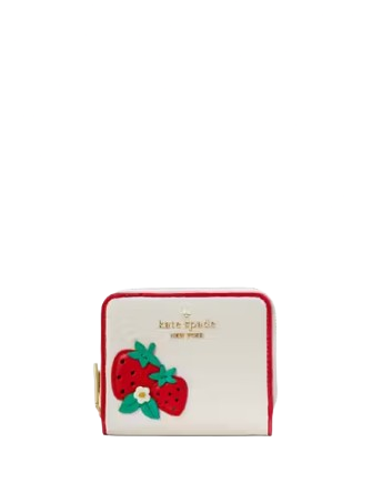 Kate Spade New York Strawberry Dreams Small Zip Around Bifold Wallet