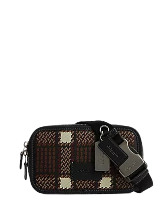 Coach Wyatt Belt Bag With Plaid Print