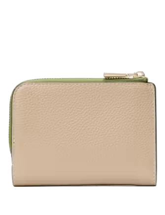 Kate Spade New York Ava Colorblocked Pebbled Leather Zip Bifold Wallet