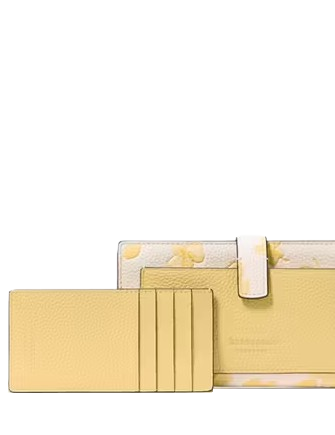 Kate Spade New York Ava Spring Pansies Bifold Wallet