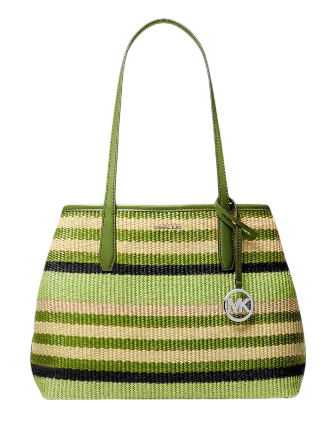 Michael Michael Kors Avalon Medium Striped Woven Tote Bag