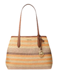 Michael Michael Kors Avalon Medium Striped Woven Tote Bag