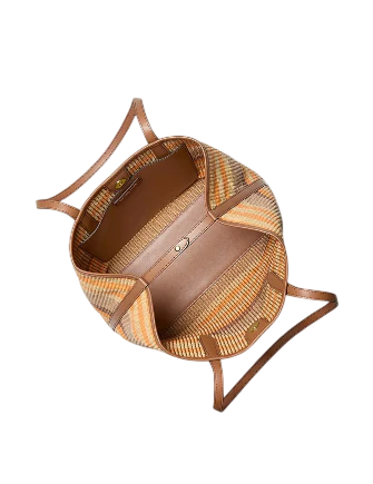Michael Michael Kors Avalon Medium Striped Woven Tote Bag