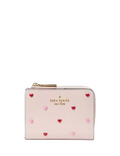 Kate Spade New York Boxed Madison Heart Studs Small L-Zip Wallet
