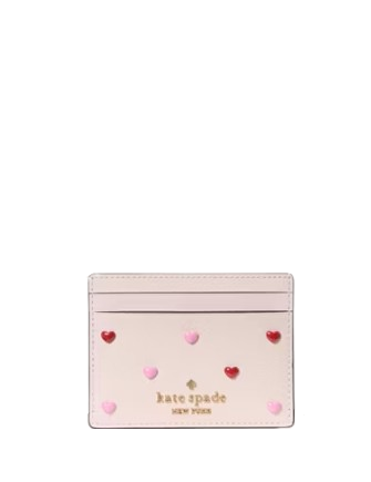 Kate Spade New York Boxed Madison Heart Studs Small Slim Card Holder