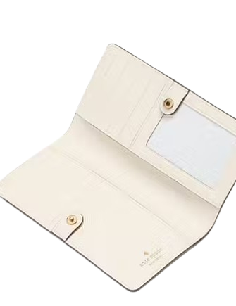 Kate Spade New York Boxed Madison Perforated Large Slim Bifold Wallet