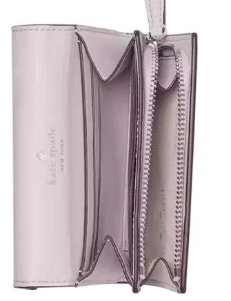 Kate Spade New York Bridget Crinkle Patent Small L-zip Wallet