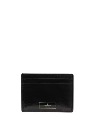 Kate Spade New York Bridget Crinkle Patent Small Slim Card Holder