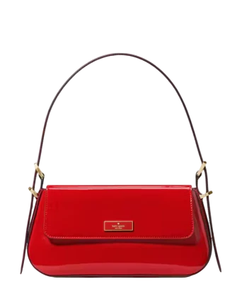 Kate Spade New York Bridget Patent Fabric Small Flap Shoulder