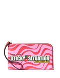 Kate Spade New York Bubble Gum Medium L-Zip Wristlet