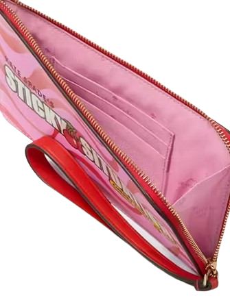 Kate Spade New York Bubble Gum Medium L-Zip Wristlet
