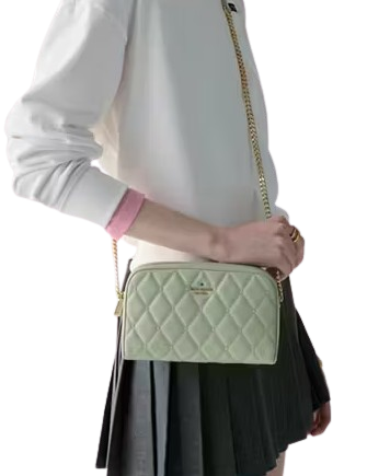 Kate Spade New York Carey Quilted Studded Chain Camera Bag